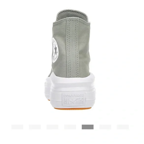 BRAND NEW CONVERSE WOMENS CHUCK TAYLOR ALL STAR MOVE HIGH TOP - PALE GREEN - Picture 5 of 7
